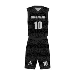 Ensemble de sport en maille pour hommes, vêtements de basketball personnalisés, marque privée, fabrication OEM, vente en gros directe d'usine - Product Image 6