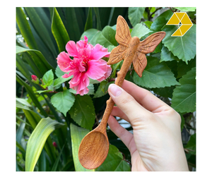 Wholesale Handcrafted Butterfly Wooden <b>Spoon</b> Premium Craft Butterfly Wooden <b>Spoon</b> for <b>Serving</b> New Design Wooden <b>Spoon</b> 2026 - Product Image 1