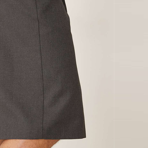 Pantalones Cortos Bermuda Plisados de Color Sólido para Hombre, Cintura Media Elástica, Tejido Informal, Tela Transpirable - Product Image 4