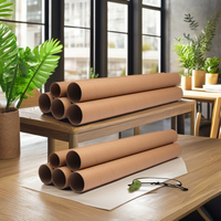 Tube de rangement minimaliste rectangulaire en carton ondulé de longueur personnalisée pour cartes murales, affiches et plans, fabriqué au Vietnam