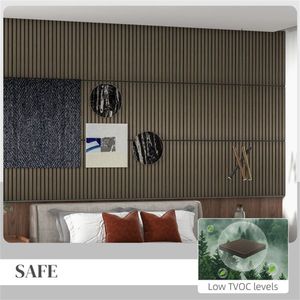 4 Pannelli Acustici in Legno 60x60 cm per Pareti di Casa e Ufficio - Product Image 6