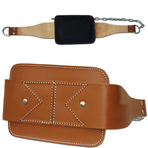 Ceinture de boxe en cuir réglable avec chaîne métallique, équipement de protection pour homme adulte, style standard - Product Image 1