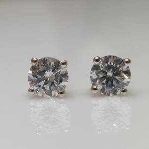 Pendientes Pequeños de Diamante Cultivado en Laboratorio de 0.50 ct, Oro de 14K, Certificado IGI, Joyería Minimalista para Compromiso, Boda, Uso Diario, Regalo para Mujer - Product Image 1