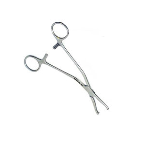 Orthopedic Surgical Manual Dingman Bone Holding Forceps <b>Clamp</b> Stainless Steel Curved Design 2x2 Teeth Heavy Duty Large Size - Product Image 2