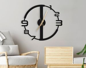 Decorative Metal Wall <b>Clock</b> With Refined Structure For Living Room Enhancement And Stylish Interior Presentation - Product Image 1