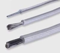 Fil de Moteur 00C 600V 8AWG en Cuivre Étamé Toronné avec Gaine en Caoutchouc Silicone et Tresse en Fibre de Verre