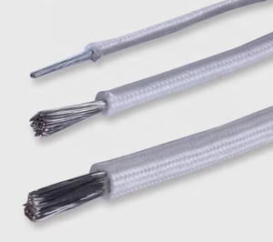 Cable de motor trenzado de cobre estañado de 00C 600V 8AWG con revestimiento de silicona y fibra de vidrio - Product Image 3