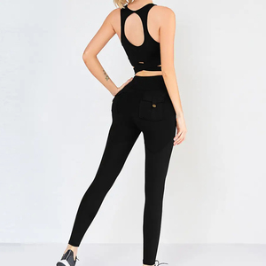 Vêtements de sport pour femmes, ensemble de yoga deux pièces, soutien-gorge de sport et leggings, tenue de sport pour la salle de sport, l'entraînement et les exercices - Product Image 3