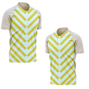 Maillot de rugby personnalisé durable à manches courtes, respirant, sublimé, pour entraînement de club, 100 % polyester, couleur unie - Product Image 6