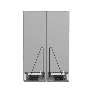 46,8 pouces 21,6 pieds cubes Réfrigérateur côte à côte avec congélateur inférieur en acier inoxydable - Product Image 3