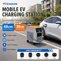Yixindian 48kWh 30kW Mobile Energy Storage Charging Station for Residential Parking Lot Charging Off-grid Hybrid Fast Charging