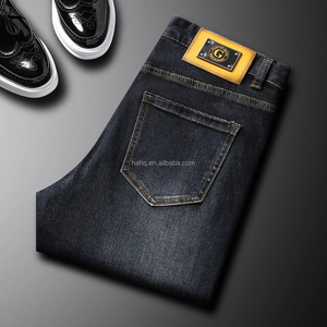 Hot Selling 2025 Spring/Summer New Lightweight Solid Breathable <b>Denim</b> Mid-rise Straight-leg Light Wash Casual Men's Jeans - Product Image 6