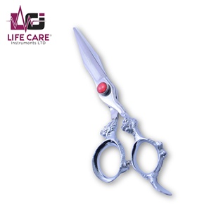Professionnel 440C En Acier Inoxydable Ciseaux De Coiffeur Dragon Poignée Argent Couleur Qualité Supérieure Ciseaux De Coiffure Outil De Beauté - Product Image 1