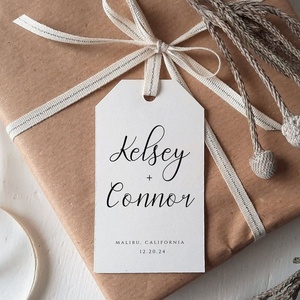 High-quality Offset & <b>Digital</b> Printing Customizable Anti-Counterfeit <b>Paper</b> Gift Tags with Events & Boutique Packaging - Product Image 1