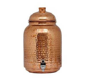 Dispensador de Agua de Cobre Hecho a Mano con Tapa, Diseño Redondo Vintage, Gran Capacidad, para Uso Doméstico - Product Image 2