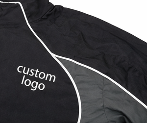 Oem Streetwear Mens Winter Lightweight Sports Zip <b>Reflective</b> Hooded 2 Piece Windbreaker Set Custom Logo Tracksuit 100% Nylon - Product Image 5