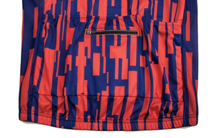 Men’s Cycling Jersey Short Sleeve Lightweight Breathable Quick Dry <b>Road</b> Bike Shirt Sublimated with 3+1 Zipper Pockets - Product Image 3