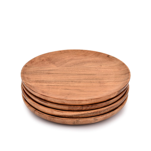 Assiette en bois d'acacia naturel, forme irrégulière, pour pain, pizza, artisanat, nouvelle assiette en bois - Product Image 2