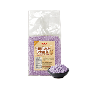 Perles de tapioca en vrac de couleur rose et violette KEI FU, ingrédients pour bubble tea, vente en gros, OEM, certifiées HALAL/HACCP, Taiwan - Product Image 1