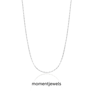 Minimalist 925 Silver Link <b>Chain</b> Necklace Adjustable Fine <b>Chains</b> Jewelry for Women Gift Party Wedding - Product Image 1