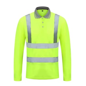 Men's Hi Viz Plus Size Long Sleeve <b>Work</b> Shirt High Visibility Tape Anti-Static <b>Waterproof</b> Shirt - Product Image 3