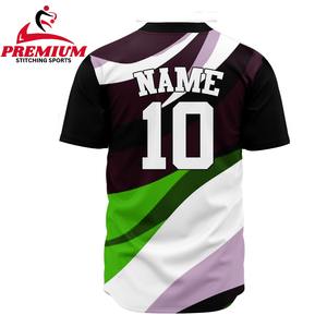 Maillots de baseball personnalisés avec logo imprimé en sérigraphie, chemises pour hommes, service OEM, vêtements de sport légers, respirants et anti-humidité - Product Image 2