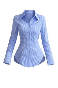 Women's Wrap Tie <b>Blouse</b> Solid Color Long Sleeve Shirt Collar Pleated Peplum Office Wear Poplin Fabric - Product Image 6