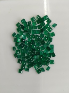 Onyx vert naturel 5 mm, taille carrée, qualité supérieure, pierre précieuse en vrac certifiée pour la fabrication de bijoux - Product Image 1