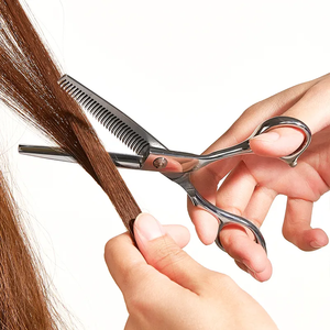 Ciseaux de coiffure professionnels pour salon de coiffure, ensemble de ciseaux de coupe pour effilage et coupe droite - Product Image 6
