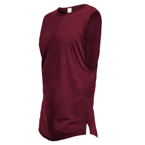 เสื้อกล้ามผู้ชายทรงสตรีทแวร์ ยี่ห้อ Wholesale Saleh Enterprises ผลิตจากผ้าฝ้ายผสมสแปนเด็กซ์ เป็นมิตรต่อสิ่งแวดล้อม ระบายอากาศได้ดี แห้งเร็ว ไซส์ใหญ่ น้ำหนัก 180 กรัม แบบเรียบ พร้อมป้าย - Product Image 2