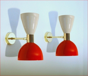 Lámpara de Pared de Latón Estilo Mid-Century, Diseño Italiano Diabolo, 2 Luces, para Decoración de Hogar, Oficina o Cocina - Product Image 6