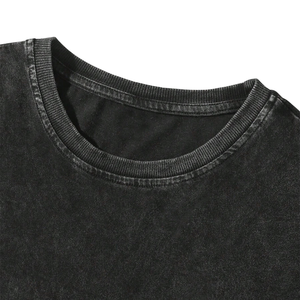 เสื้อยืดโอเวอร์ไซส์ลายกราฟิกสีดำ 100% ผ้าฝ้าย ทรงหลวม คอกลม แขนสั้น สไตล์ลำลอง สตรีทแวร์ พิมพ์ลายการ์ตูน ขายส่ง - Product Image 5