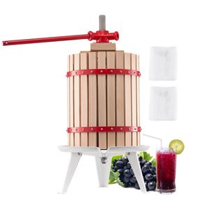Prensa de vino de frutas manual, cesta de madera de 4,75 galones/18 litros, equipo de fermentación esencial para la elaboración de vino - Product Image 1