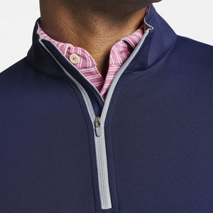 Sweat-shirt à demi-zip personnalisé de haute qualité pour hommes, en polyester uni, impression de haute qualité, vente en gros - Product Image 5