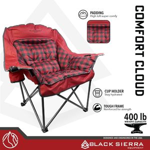 XL Heavy Duty 400 lbs Chaise de plage pliante en métal Oversize Sports Patio Lounge Facile à transporter Porte-gobelets extérieurs pour le talonnage - Product Image 5