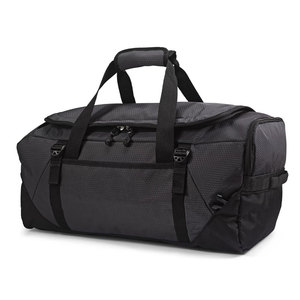 Bolsa Deportiva Negra con Doble Cierre y Asa Superior para Viajes y Gimnasio, Unisex - Product Image 1