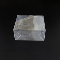 Boîtier rectangulaire transparent en plastique ETB avec matériaux recyclés, épaisseur 0,5 mm, impression UV, logo personnalisé, étui de protection, lot de 5