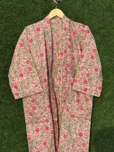 Robe décontractée pour femmes, kimono en coton 100% écologique, impression numérique, haute qualité, longueur cheville, tenue de plage, taille unique - Product Image 6