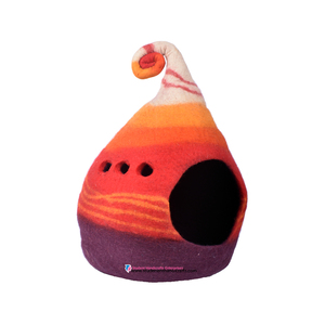 Handmade Felt <b>Cat</b> Cave a Stylish Animal <b>Cage</b> for Your Feline Friend - Product Image 1