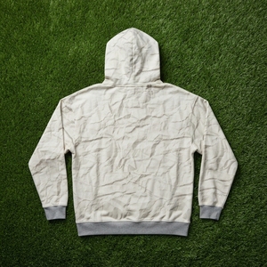 Sweat-shirt à capuche blanc pour homme avec imprimé abstrait sur toute la surface, poche kangourou, style streetwear décontracté - Product Image 6