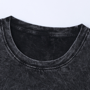 Wholesale 100% Cotton Men's Acid Wash T-Shirt Customizable Logo Streetwear Style Oversized Vintage Design Wholesale 100% Cotton - Product Image 6