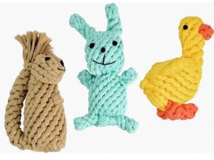 Juguete Masticable de Cuerda de Algodón Trenzado con Doble Nudo para Gatos y Perros, Ecológico, Duradero y Divertido, Venta al Por Mayor - Product Image 3