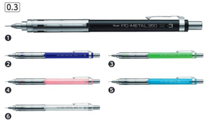 Pentel-PG-METAL350 bút chì cơ khí pg313 0.3mm - Product Image 5