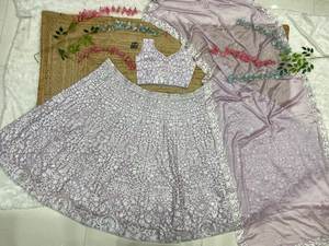 Reimagine ชุด lehenga choli ผ้าไหมพรีเมี่ยมสำหรับเจ้าสาวพร้อมชุด dupatta อินเดีย - Product Image 6