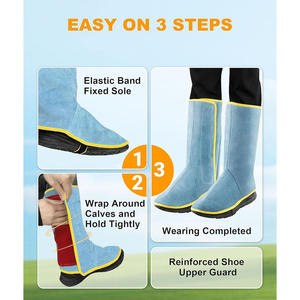 Cheap Price High Quality Custom New Design Welding Shoes Oem Service Fashion Work Wear Leather <b>Boot</b> Welding Shoes - Product Image 4