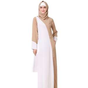 Abaya Nida Lisa con Paneles, Ropa Islámica para Eid, Vestido Maxi Modesto de Manga Larga, Color Sólido, Estilo Dubái/Turquía - Product Image 6