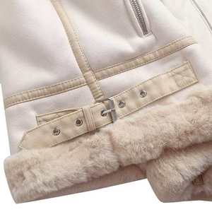 Vestes chaudes épaisses pour femmes, mode automne-hiver 2022, manteau vintage à manches longues avec poche latérale, vêtements d'extérieur féminins, hauts chics - Product Image 6