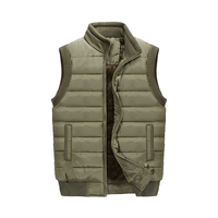 Dernier design, gilet matelassé décontracté en toile pour homme, personnalisé avec logo, respirant, fermeture éclair, léger, sans manches, printemps