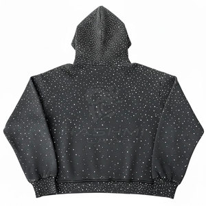 Sudadera con capucha de algodón mezclado con pedrería, de calidad premium, diseñada para brindar comodidad, estilo y uso diario. - Product Image 2