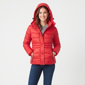 Veste matelassée d'hiver pour femmes, chaude, légère, doudoune d'extérieur, manteau matelassé à boutons, vestes à capuche matelassées pour femmes - Product Image 3
